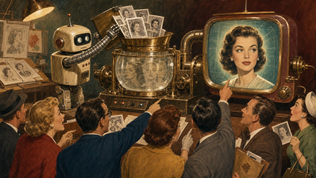 An AI digital human blended from multiple source faces can still be recognizable